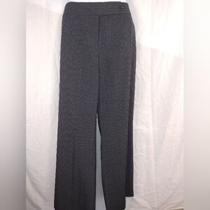 Calvin Klein Grey Pinstripe Trousers Size 14 Pre-owned